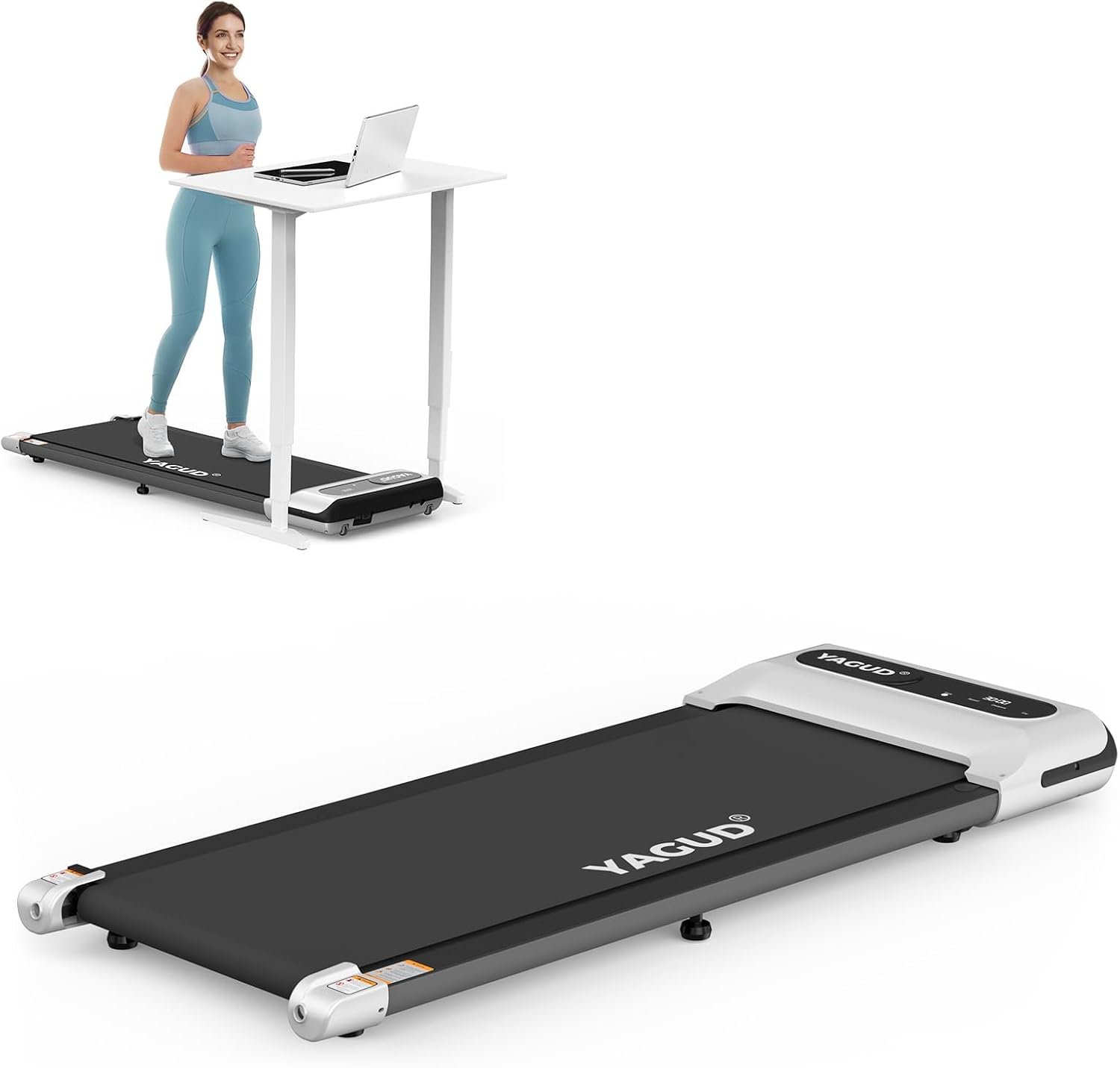 Yagud under-desk walking pad with no handle