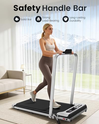 Yagud walking pad with a handle bar